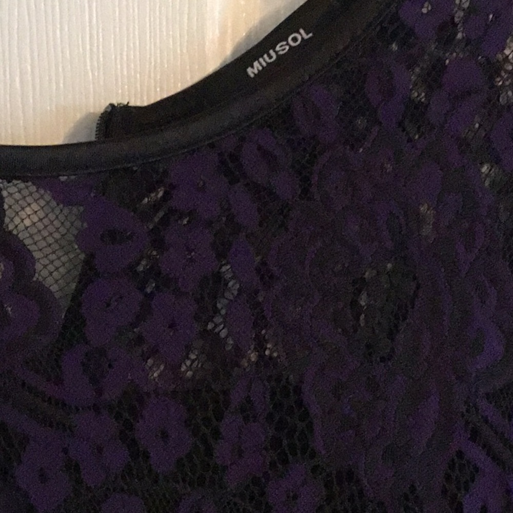 Black and Purple lace dress
